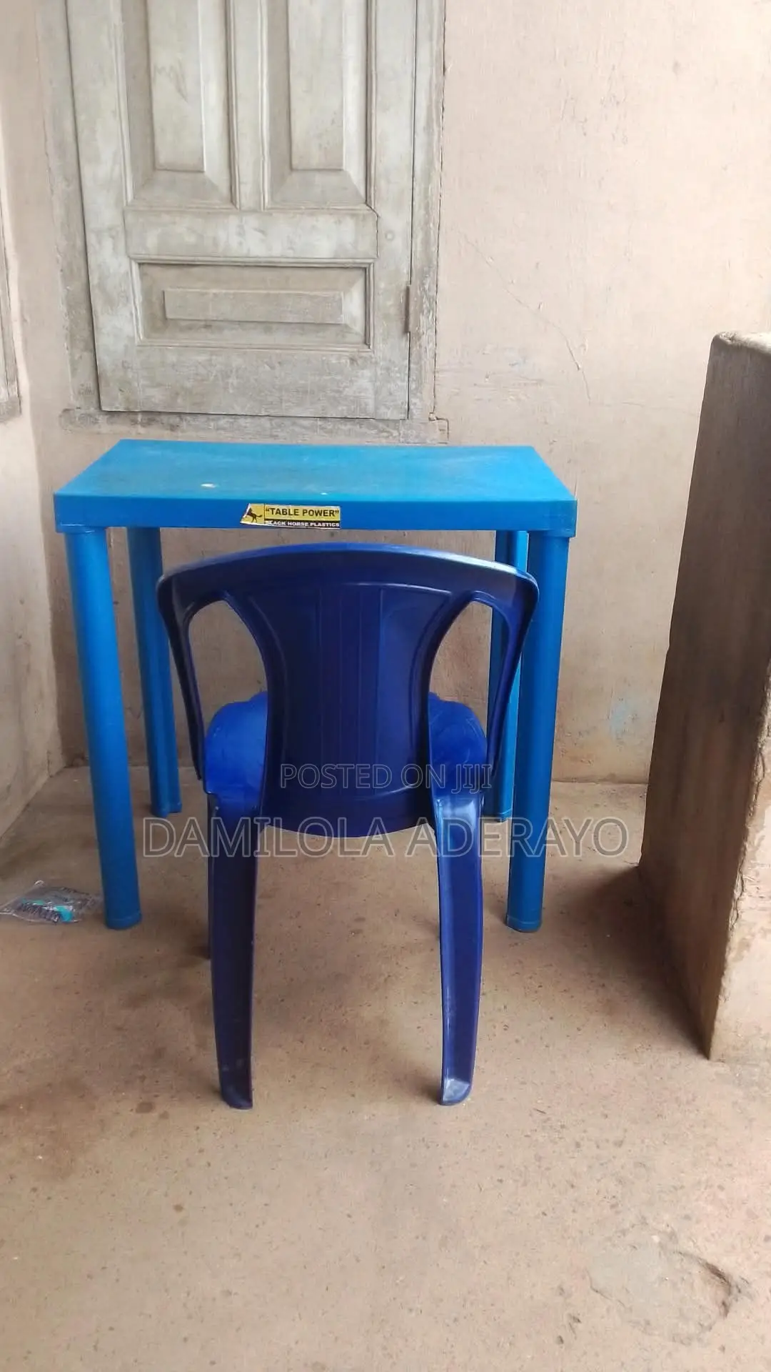 Plastic Reading Table and Chair