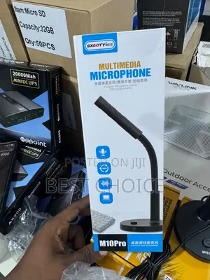 USB Multimedia Microphone 360 Degree Adjustable Gooseneck Design