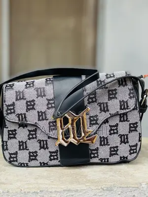 White and Black Cross Body Bag