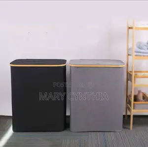 Double Laundry Hamper With Lid