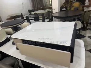 Marble Center Table With Side Stool