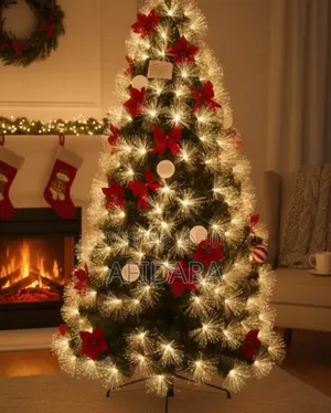 Starlight Ribbon Christmas Tree With Light 180cm (6ft)