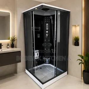 Luxury Black Steam Shower Cabin 90x90cm