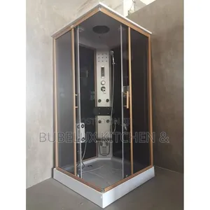 Luxury Steam Shower Cabin – White Gold Finish