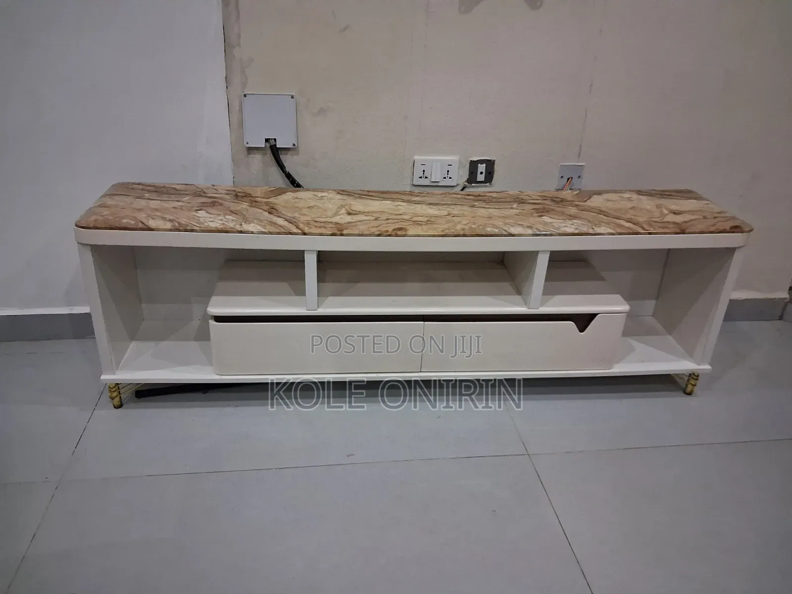 Marble Top TV Stand