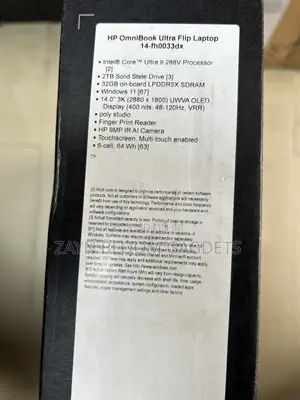 New Laptop HP OmniBook Ultra Flip 14" 32GB Intel Core Ultra 9 SSD 2T