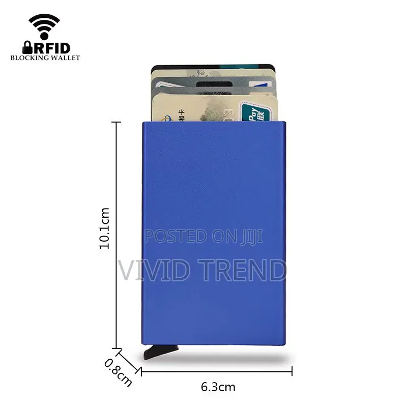 Anti Theft Metal Card Holder