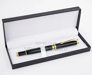 Luxury Black and Gold Pen Gift Set in a Premium Box