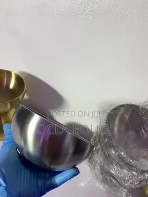 15cm Stainless Steel Mixing Bowl - Gold and Silver