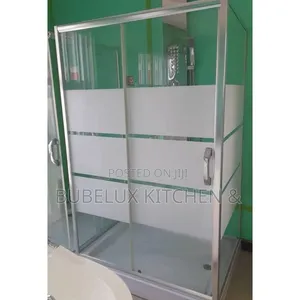 Luxury Sliding Shower Cubicle With Frosted Glass