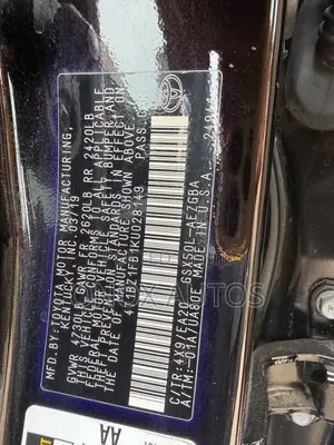 Toyota Avalon XLE FWD Sedan (3.5L V6 8A) 2019 Black