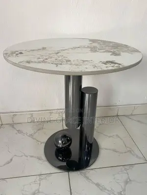 Artistic Marble Top Side Stool
