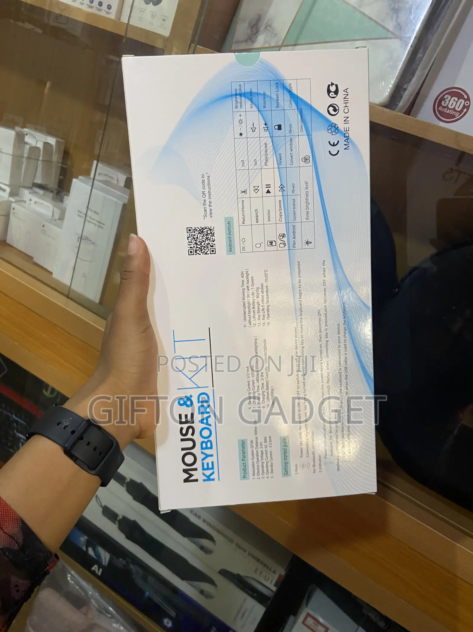 Wireless Bluetooth Keyboard and Mouse Combo Set - Rechargeable Dual