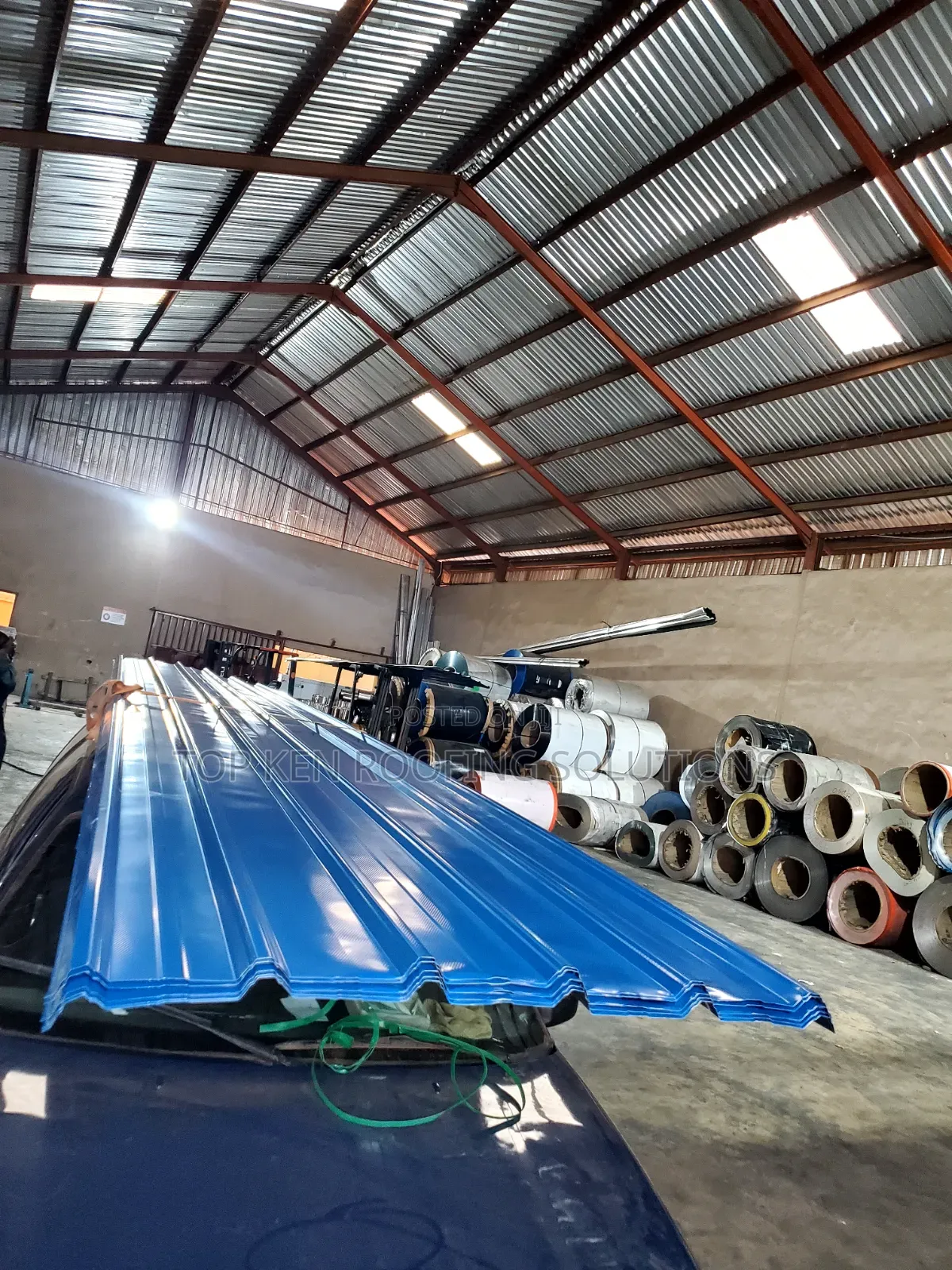 0.58mm Oven Baked Blue Longspan Sheet