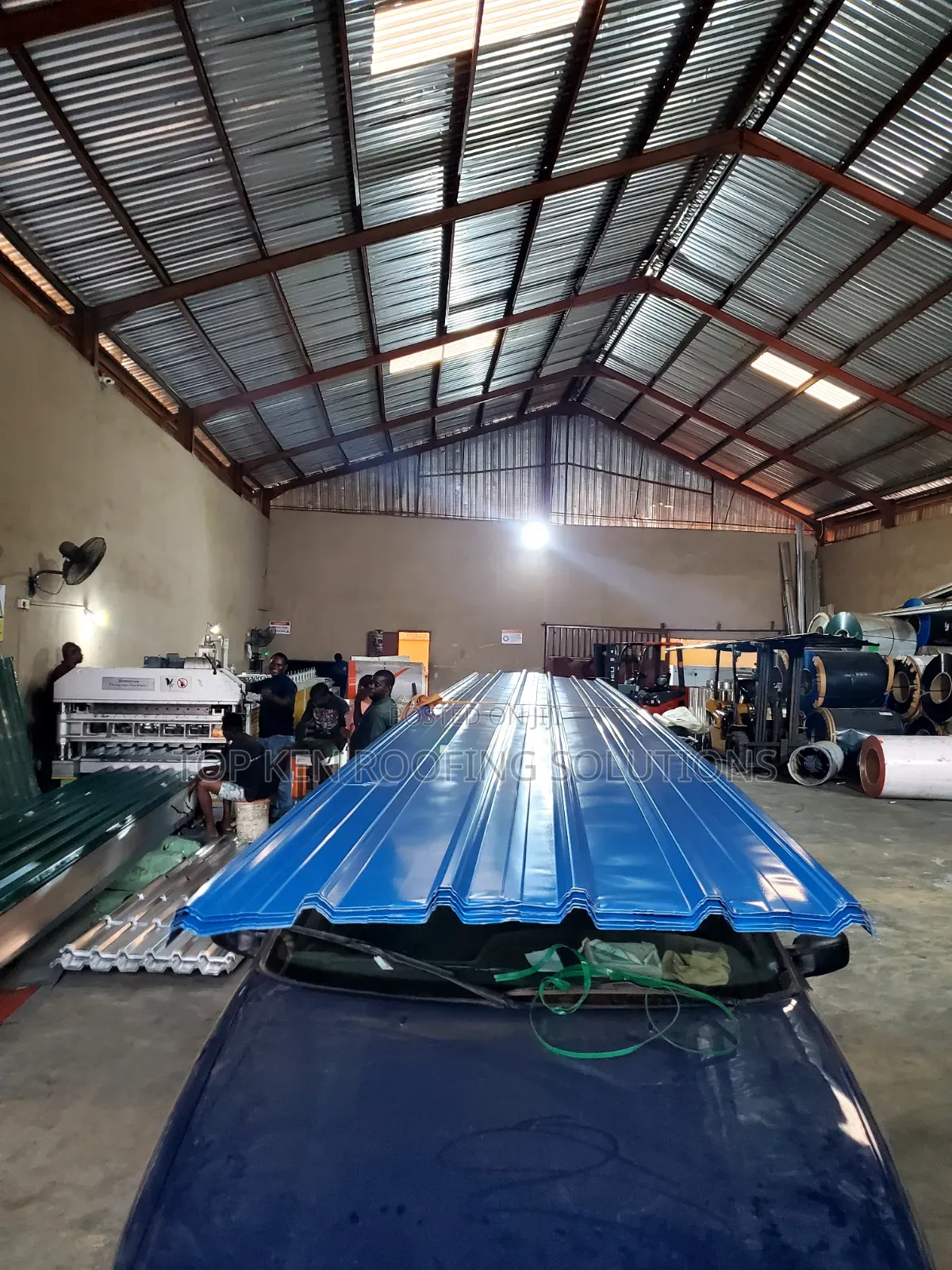 0.58mm Oven Baked Blue Longspan Sheet