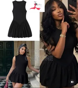 Elegant Black Ladies Gown -Stylish Classy
