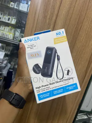 Anker Power Bank (25,000mAh, 165W, Built-in and Retractable Cables)