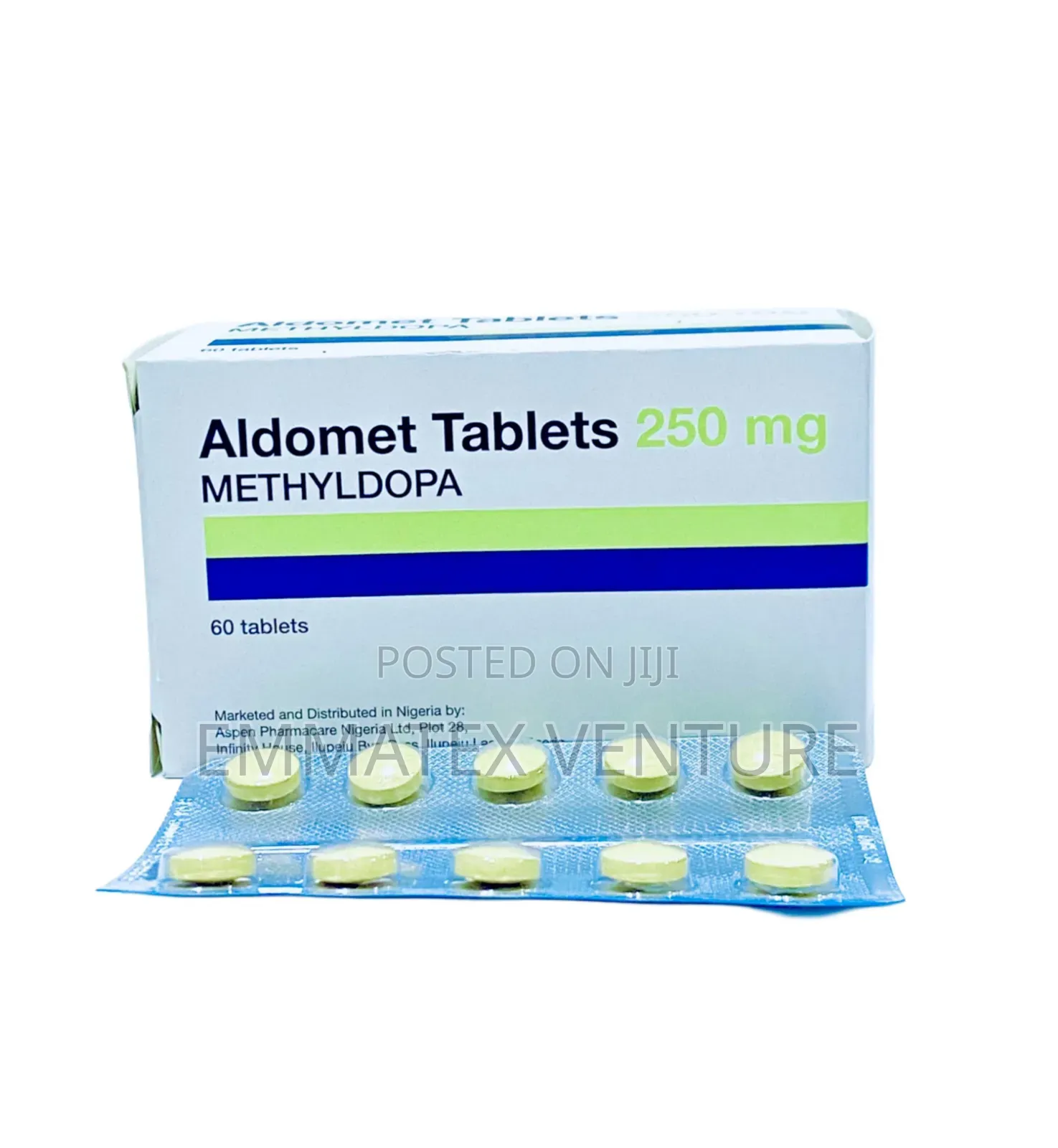 Aldomet 250mg (Methyldopa) X60