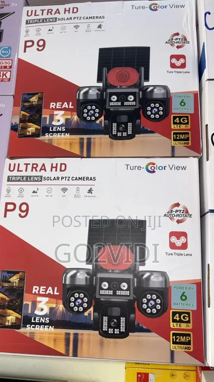 Solar PTZ Camera 3 Lens Outdoor 4G Network All Type Available