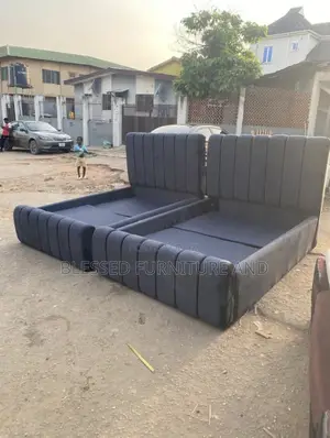 High Quality Padded 4 .5by 6 Bedframe.