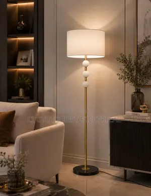 Simple Luxury Standing Lamp for Your Sitting Room, White Black
