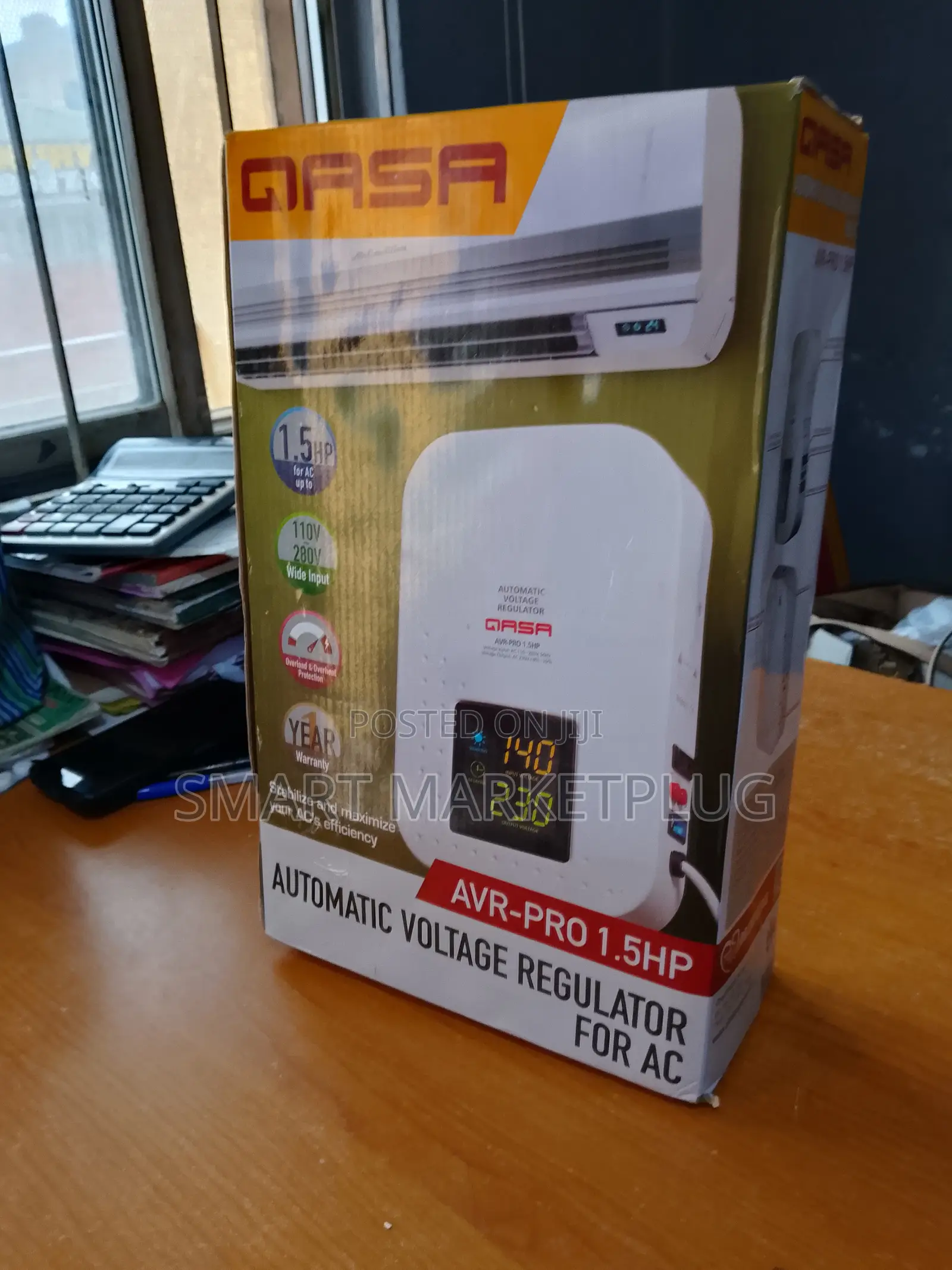 Efficient Qasa 1.5hp AC Stabilizer Avr-Pro 2000w