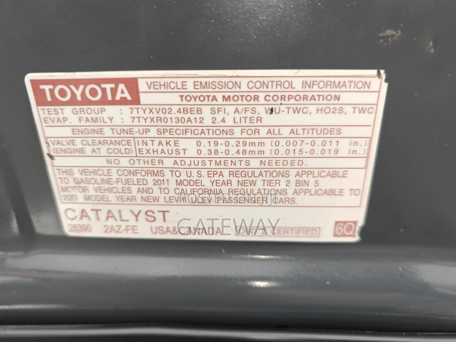 Toyota Camry 2011 Gray