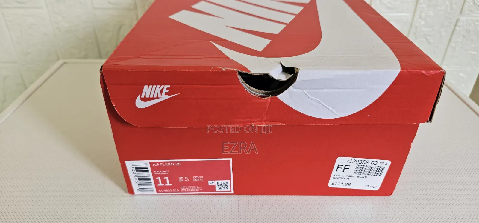 Air Flight 89 Mid High Black/White.