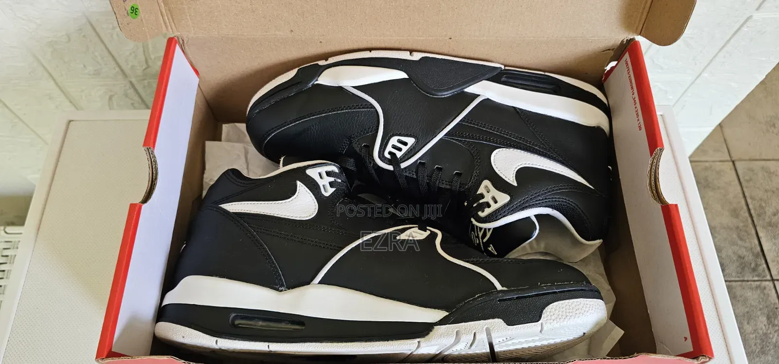 Air Flight 89 Mid High Black/White.
