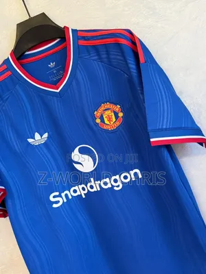 Original Quality Manchester United Official 26/27 Away Blue Jersey