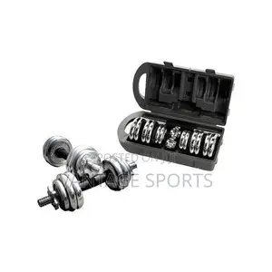 30KG Chrome Dumbbell Set + FREE Pair of Gym Gloves – Home Gym Set