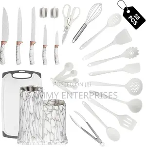 25pcs Marble Kitchen Tools