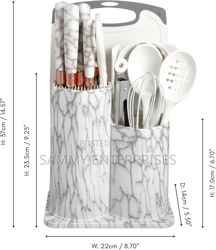 25pcs Marble Kitchen Tools