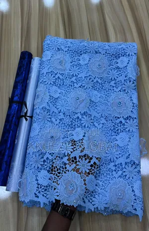 New in Swiss Lace With Chiffon 3D Flower