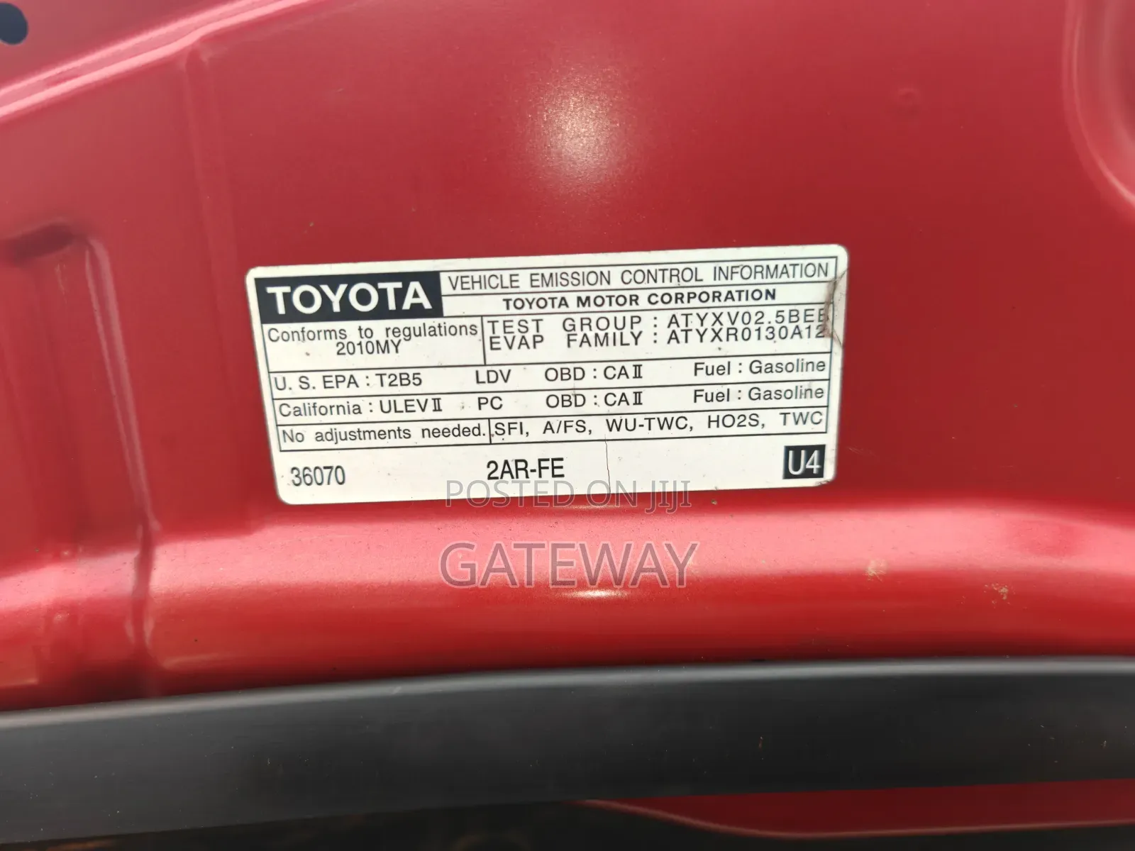 Toyota Camry 2011 Red