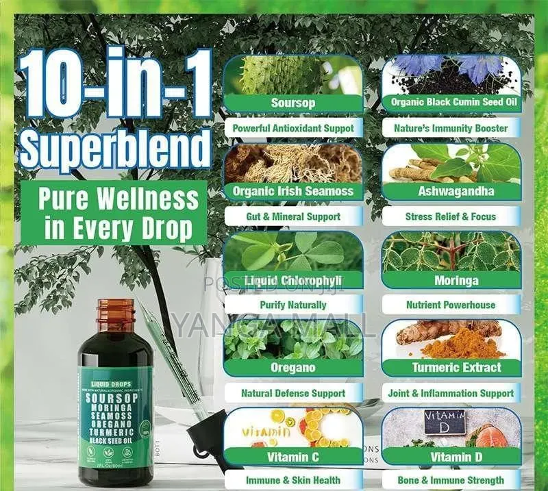 Soursop Organic Liquid Drops – Premium
