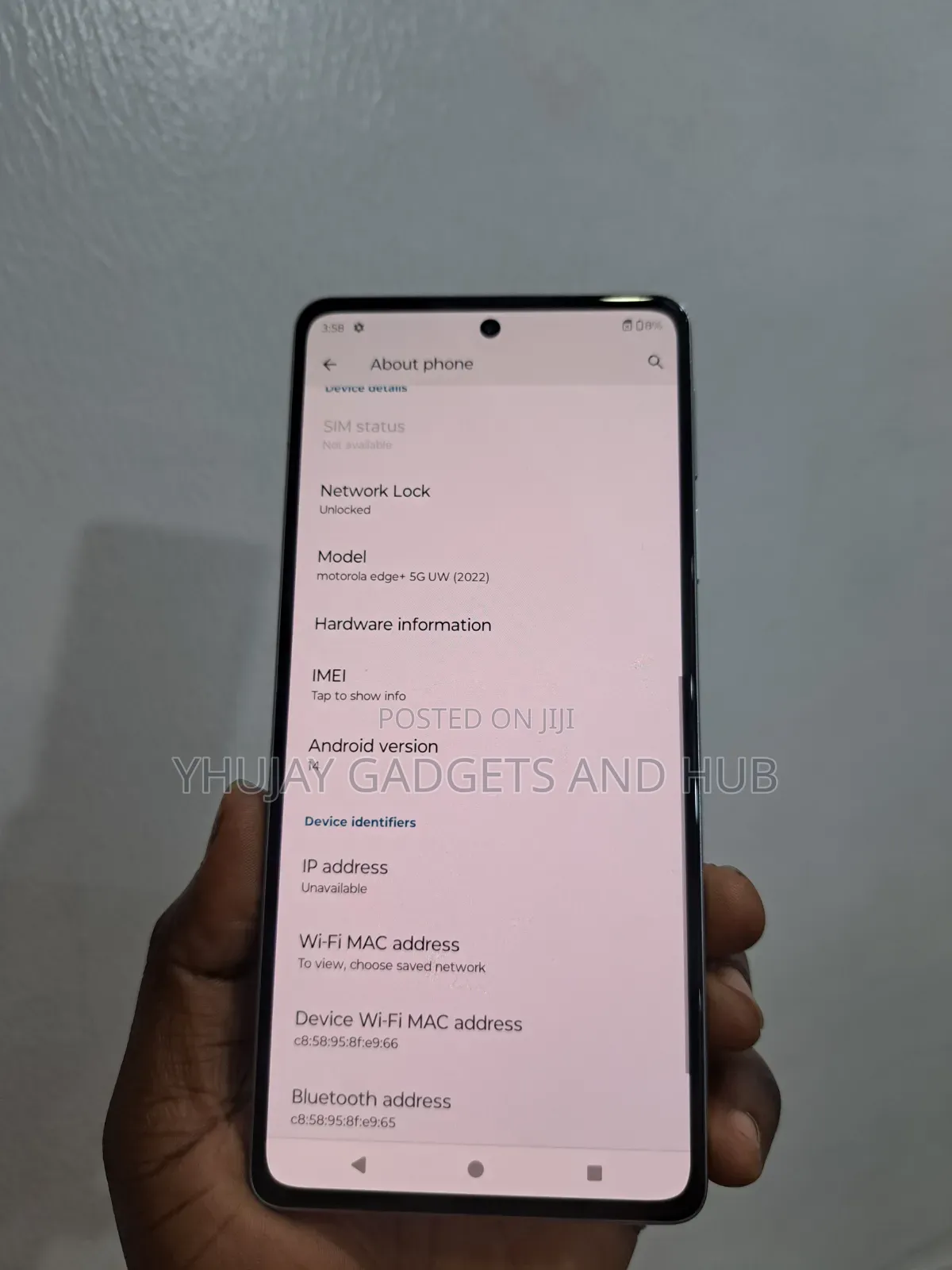 Motorola Edge+ 5G UW (2022) 128 GB White