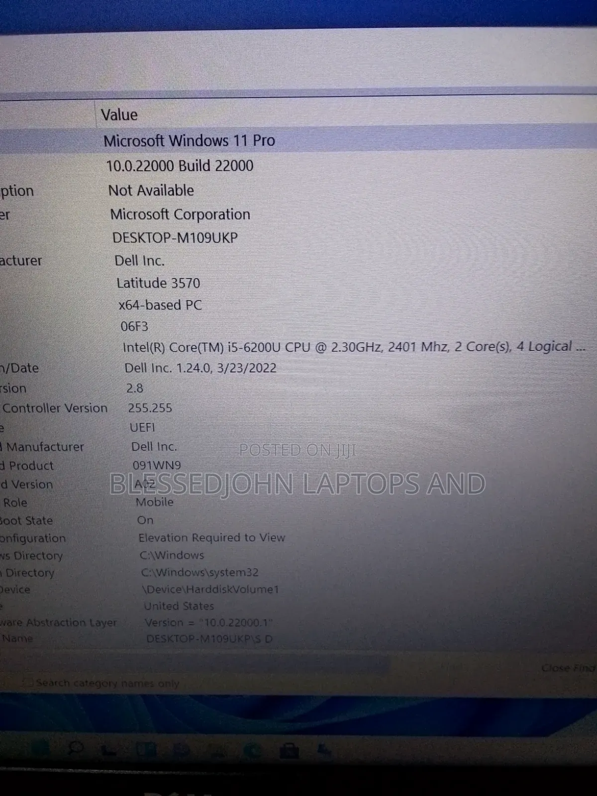 Laptop Dell Precision 3570 8GB Intel Core i5 HDD 1T