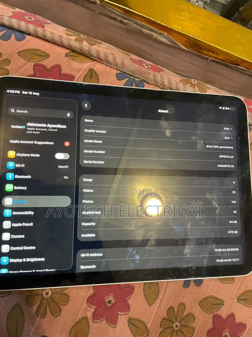 Apple iPad (2022) 64 GB Silver