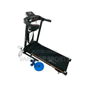 2HP Multifunction Treadmill With Massager, Twister, Dumbbells MP3