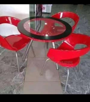 Ceramic Coating Chair and Glass Top Table
