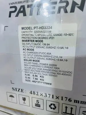 PATTERN Solar Inverter Hybrid 3.2kva 24v