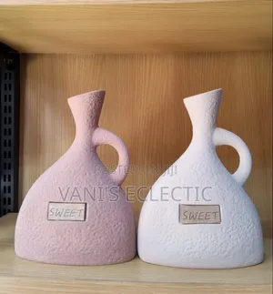 Modern Sculptural Ceramic Vases With Handle