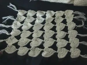 Crochet's Table Cover and 4 Head Rest