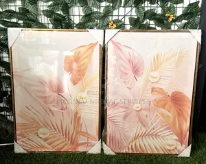 Pink Foliage Tropical Leaves Wall Frame (Flash Sales)