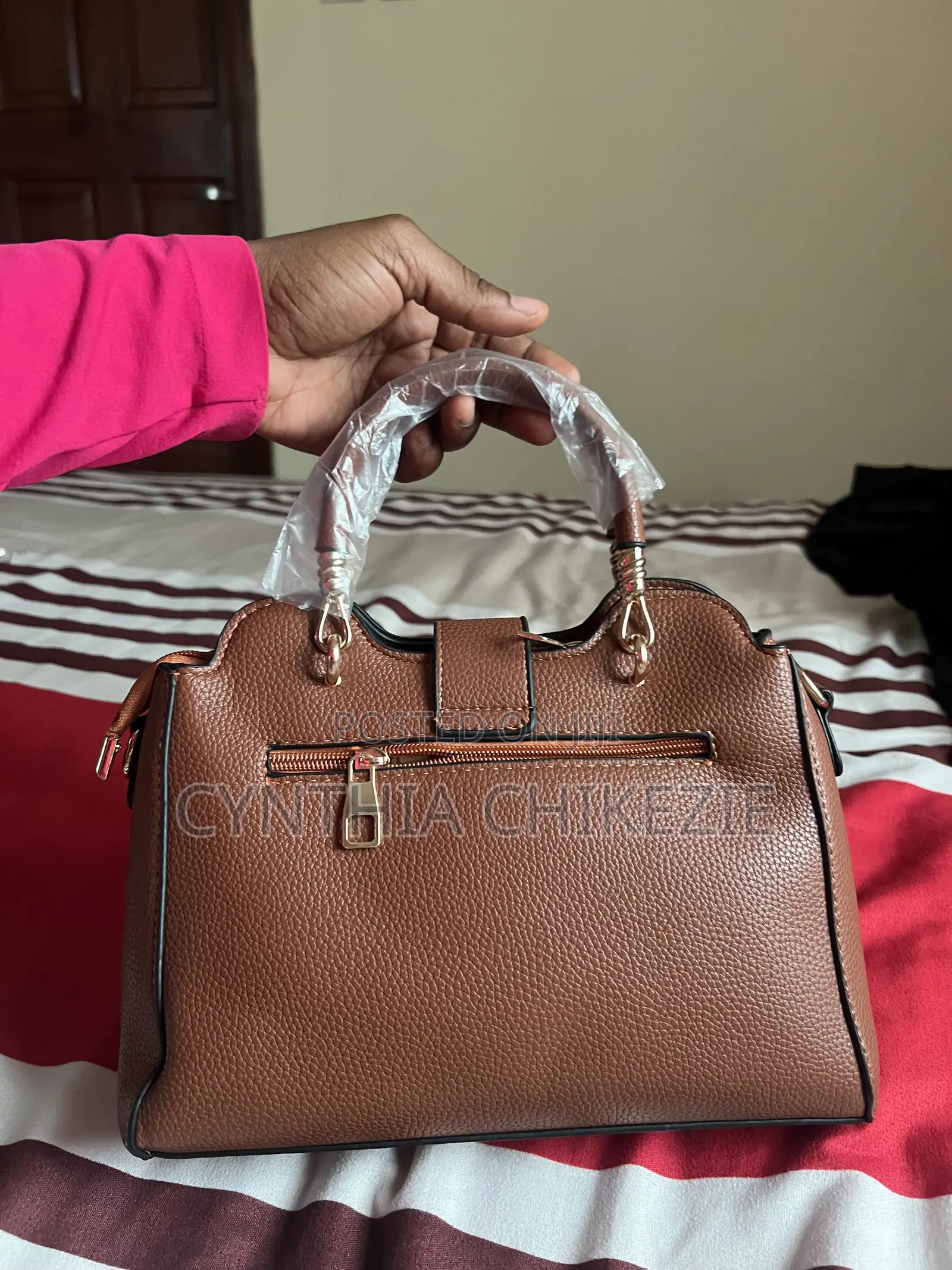 Brown Versatile Handbag