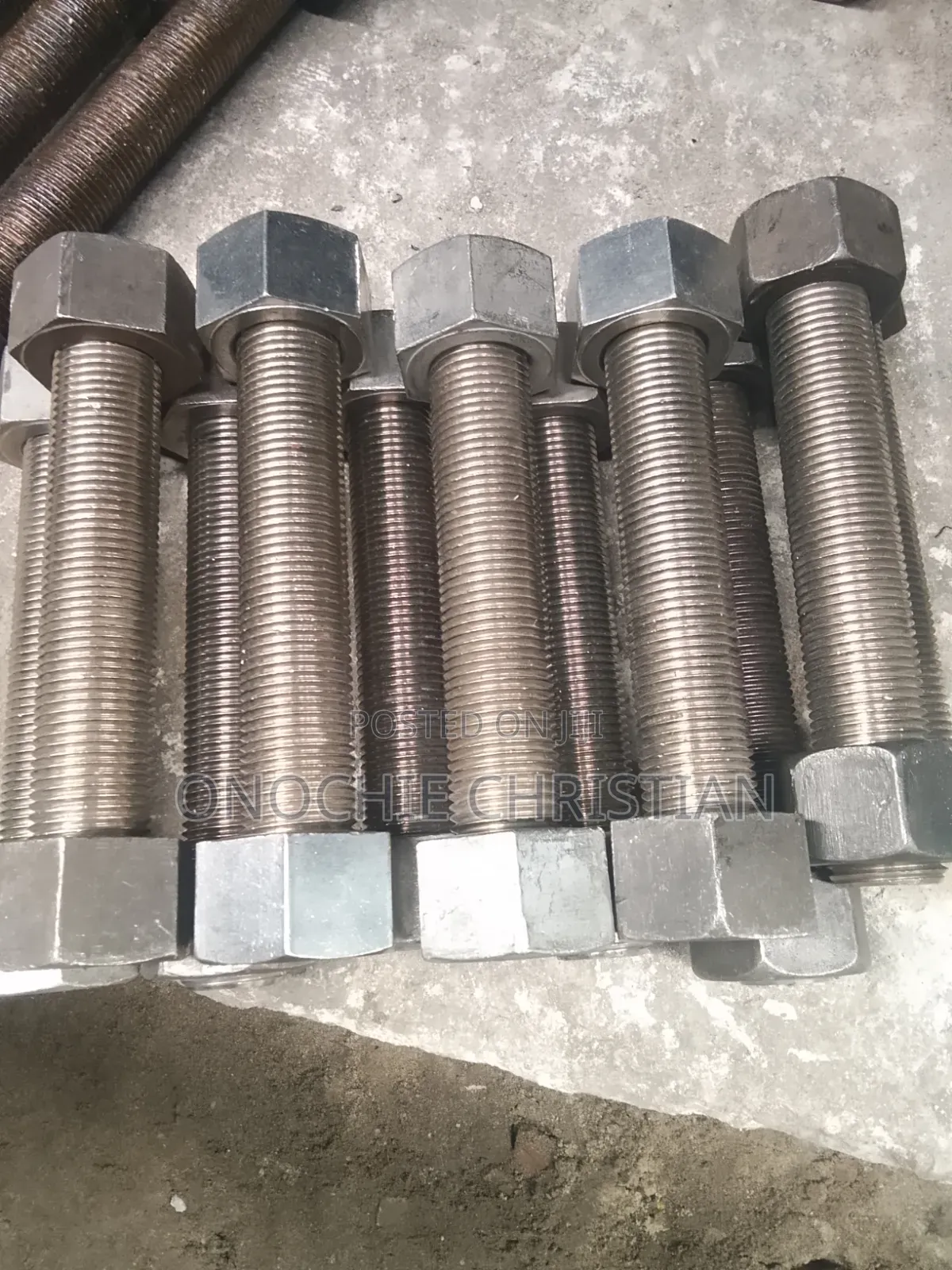11/4x230 Stud Boit and Nut S/S