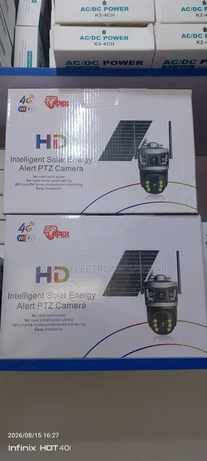 W Lens Solar CCTV Camera 4G