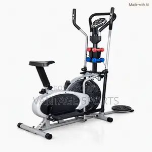 Orbitrac Bike With Dumbbells Twister - Home and Personal Gym Use