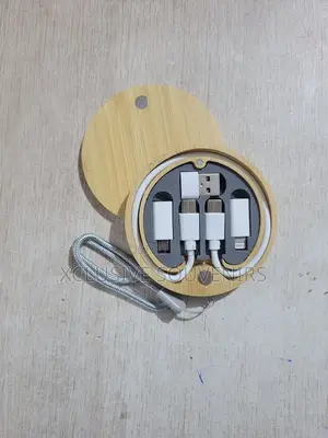 6in1 USB TypeC Eco-Friendly Bamboo Multifunctional Charging Cable Kit